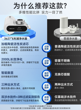飞利浦水龙头过滤器家用净水器