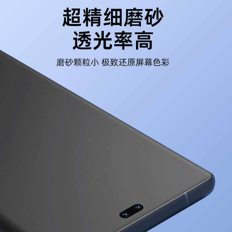 适用荣耀plat9tpro手机防汗防反光全屏包ag磨砂水凝膜Play8T/6c/5t护眼蓝光4/3防窥高清防爆钢化膜PLAY7t Pro - 图3