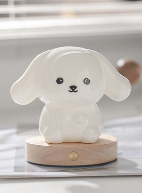 中秋节陶瓷小夜灯卧室p睡眠灯婴儿喂奶护眼氛围床头台灯送女生礼