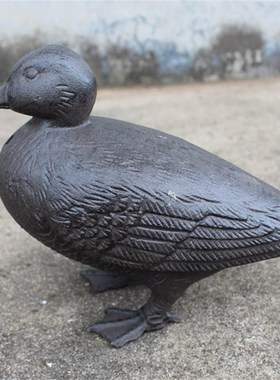 复古铸铁工艺品酒吧会所庭院家居装饰桌面挂件墙壁装饰鸭子