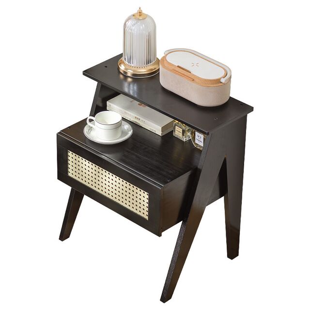 Bedside table simple modern small bedroom simple bedside cabinet storage M-side rack narrow cabinet storage headboard storage