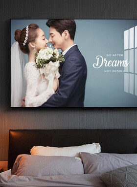 婚纱照放大挂墙水晶相框加洗照片冲印全福结婚照大