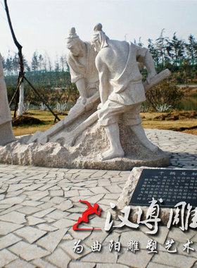 玻璃钢仿铜推磨子人物雕塑景观铸铜磨面场景雕塑铜雕人物可定制做