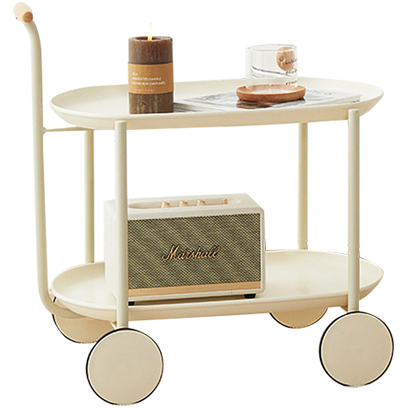 奶油风沙发边几茶几落地摆件小推车收纳置物架现T代简约客厅装饰,淘宝优惠券,粉丝福利购,淘宝优惠卷