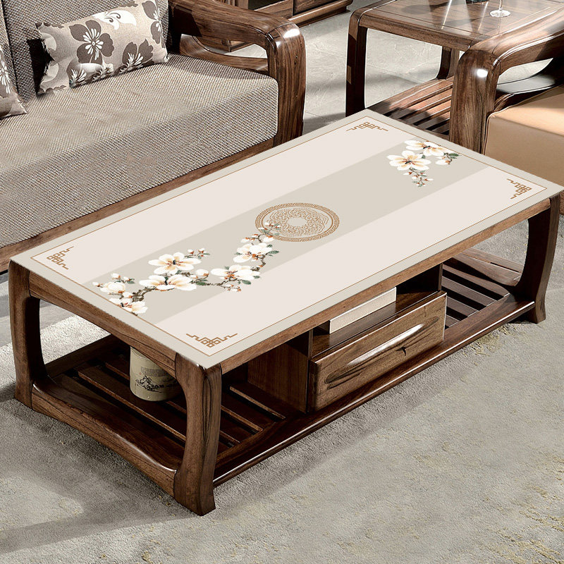 新中式茶几垫餐桌垫桌布防水防油防C烫台布桌垫茶几盖垫桌面保护,淘宝优惠券,粉丝福利购,淘宝优惠卷