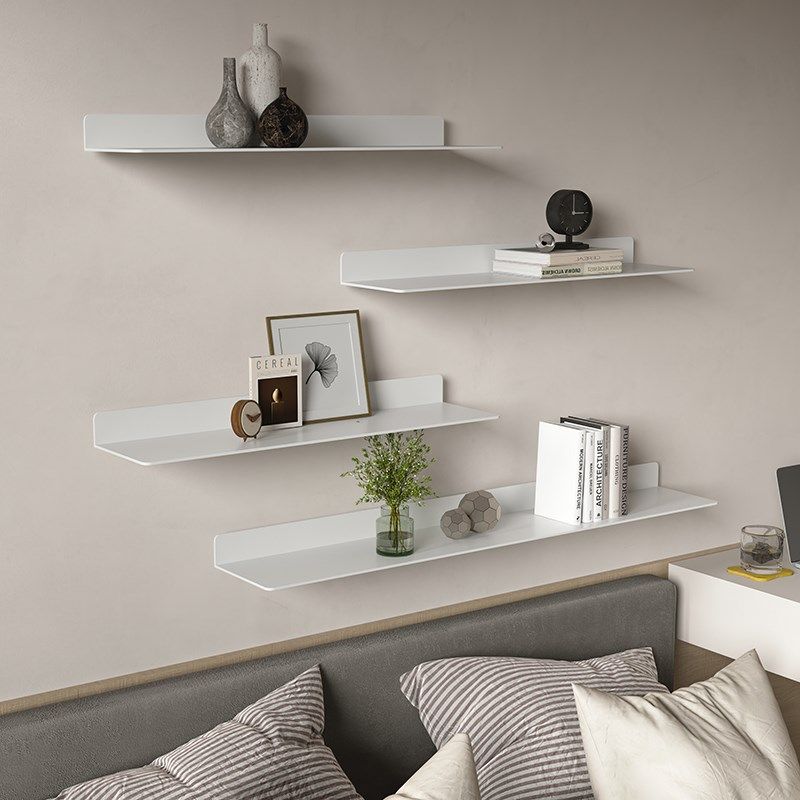 现代简约墙上置物架发光一字隔板商品展示架O客厅背景装饰卧室书,淘宝优惠券,粉丝福利购,淘宝优惠卷