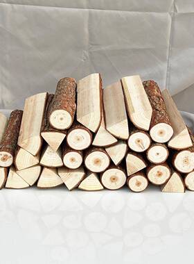 木柴壁炉木材露营取暖篝火原木灶台摆件柴背景墙客厅饭店民宿装饰