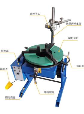 200公斤变位机焊接转台大通孔变位自动焊工装不锈钢法兰管环缝焊