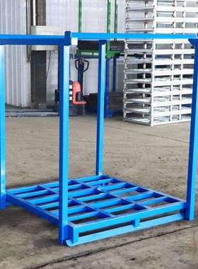 堆垛架重型钢制叉车货架布料架金属仓储货架周转堆垛移动货架