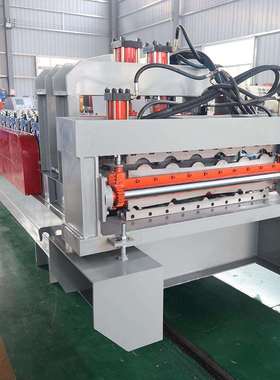 800/840双层防树脂琉璃瓦压瓦机一机两用彩钢琉璃瓦屋顶瓦设备