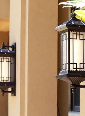 太阳能庭院花园别墅户外壁灯室外防水灯大门阳台过道外围墙门柱灯