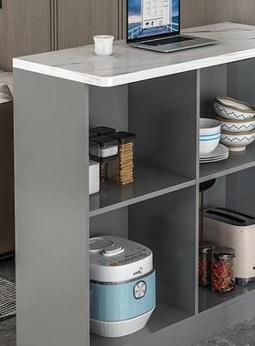 家用吧台客厅厨房玄关柜隔断柜多功能餐边柜双面小户型靠墙高脚桌