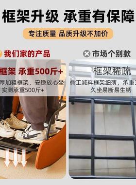 北欧风休闲椅摇椅躺椅阳台舒适懒人沙发椅单人庭院客厅卧室午睡椅