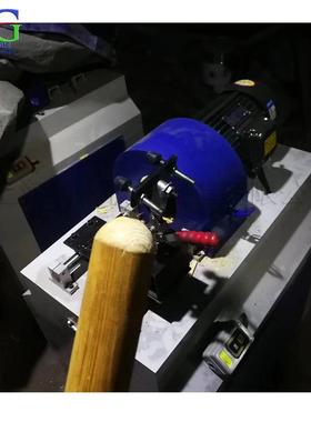 木工锹把杆倒圆机全自动圆木棒端头削尖机拖把杆木工端头平尖机