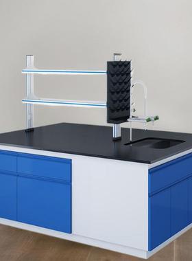 四川重庆实验台实验室全钢中央台耐腐蚀理化板边台实验桌