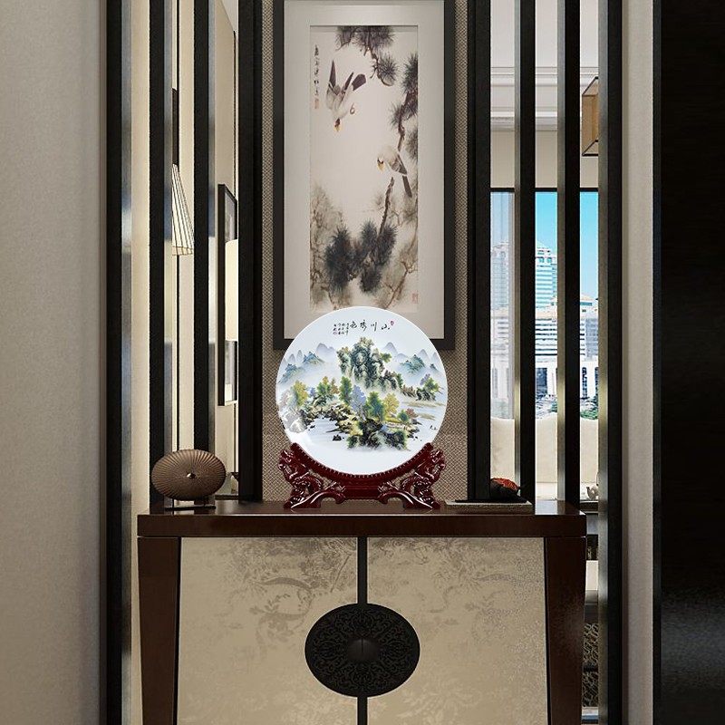 寸陶盘挂盘装饰盘坐盘摆盘装饰品创意家居电视柜工艺品,淘宝优惠券,粉丝福利购,淘宝优惠卷
