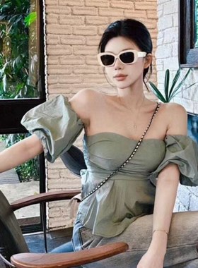 复古白色太阳眼镜女级感大脸显瘦2023新款大框长方形太阳眼镜度假