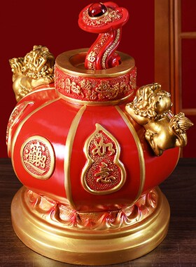如意红灯笼工艺品吉祥装饰品中国红过年元宵送礼客厅玄关酒柜摆设