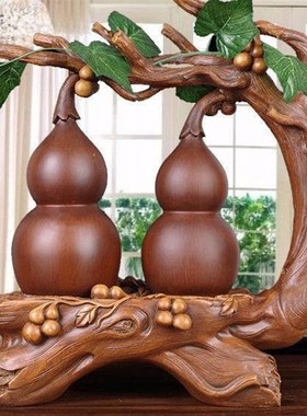 招财镇宅葫芦摆件家居o客厅电视柜酒柜办公室桌面装饰品送礼工艺