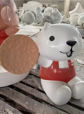 定制玻璃钢卡通雕塑摆件来图加工