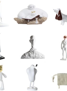 北欧创意卡通g人物摆件家居客厅桌面摆放现代样板间售楼处软装饰