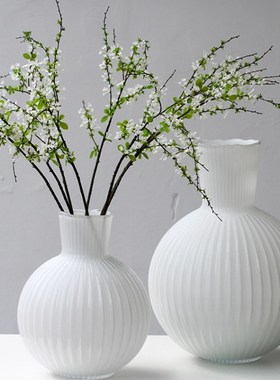 现代简约创意玻璃l花器花瓶样板房售楼处桌面茶几电视柜软装饰品