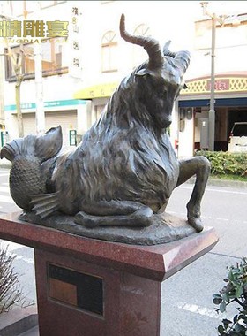 十二星座玻璃钢仿铜雕塑户外大型工艺品铸铜雕像城市广场动物铜雕