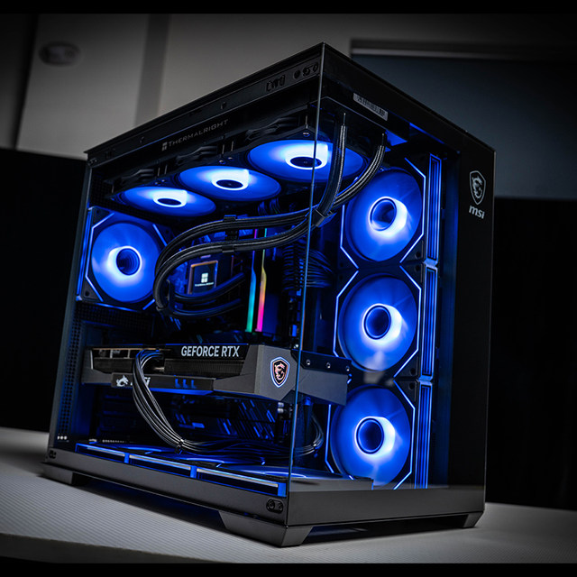 Intel Official Flagship Store MSI Family Bucket U7 265KF with RTX5070/5080/5060Ti Delta Game Intel Sea View Room Computer Host DIY Assembly Computer Complete Machine