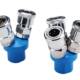 C-type self-locking fast air pipe joint round three-way two-way plug jaw pneumatic tool air pump air compressor quick plug accessories