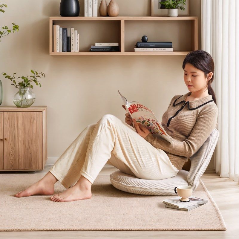 懒人沙发可折叠榻榻米客厅单x人靠背椅阳台飘窗椅坐垫床上休闲座,淘宝优惠券,粉丝福利购,淘宝优惠卷