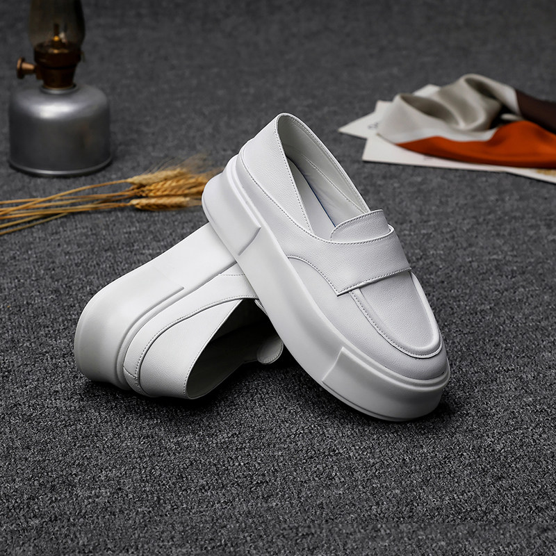 松糕厚底增高小白鞋女2023年夏季新款H一脚蹬透气百搭运动休闲板,淘宝优惠券,粉丝福利购,淘宝优惠卷