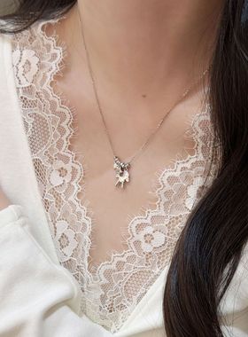 实拍S925纯银星野小马项链女小众