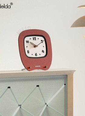 n入户玄关时钟装饰小家居客厅饰品酒柜软装级感钟表