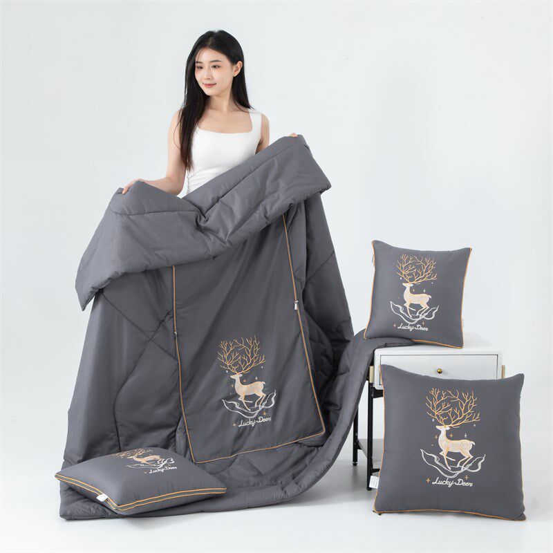 4斤1.8米宽i全棉两用抱枕被子车载靠垫沙发办公室午休空调被毯,淘宝优惠券,粉丝福利购,淘宝优惠卷