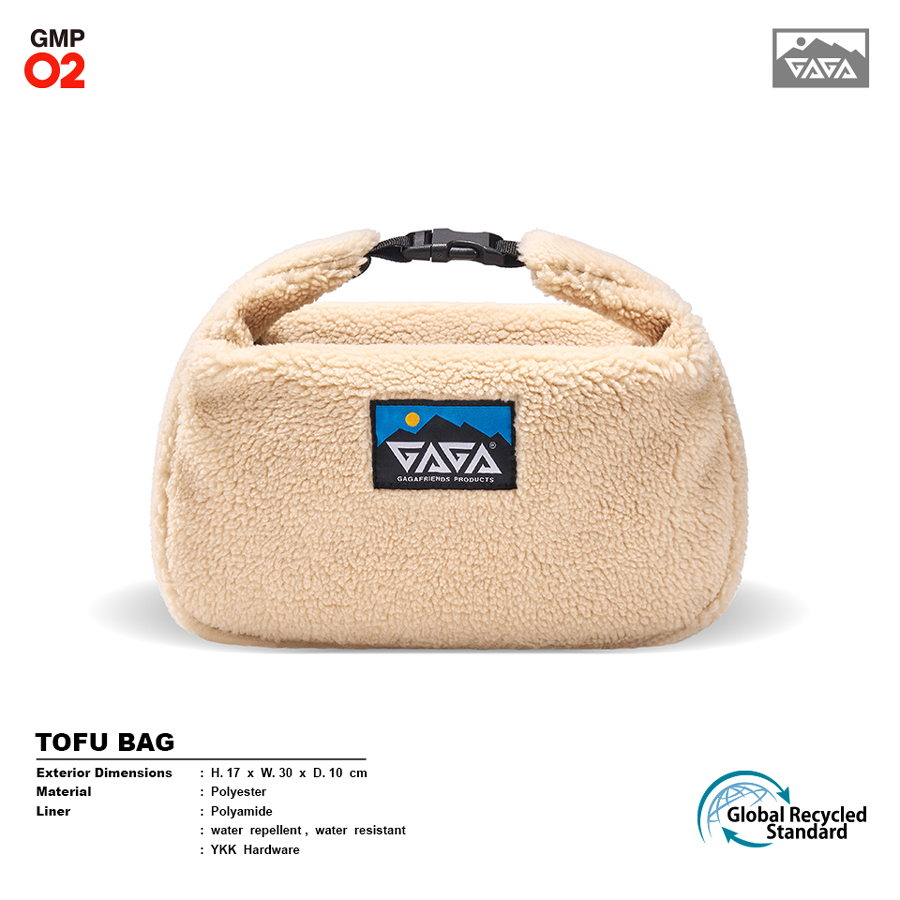 GAGAFRIENDS2025新款豆腐包 毛毛手提包 可容纳iPad斜挎包 - 图0