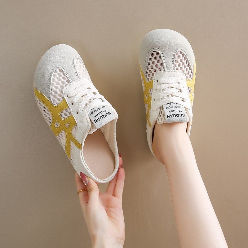 女鞋踩屎感包头凉拖鞋女夏u外穿孕妇半拖网鞋透气运动洞洞凉鞋34,淘宝优惠券,粉丝福利购,淘宝优惠卷