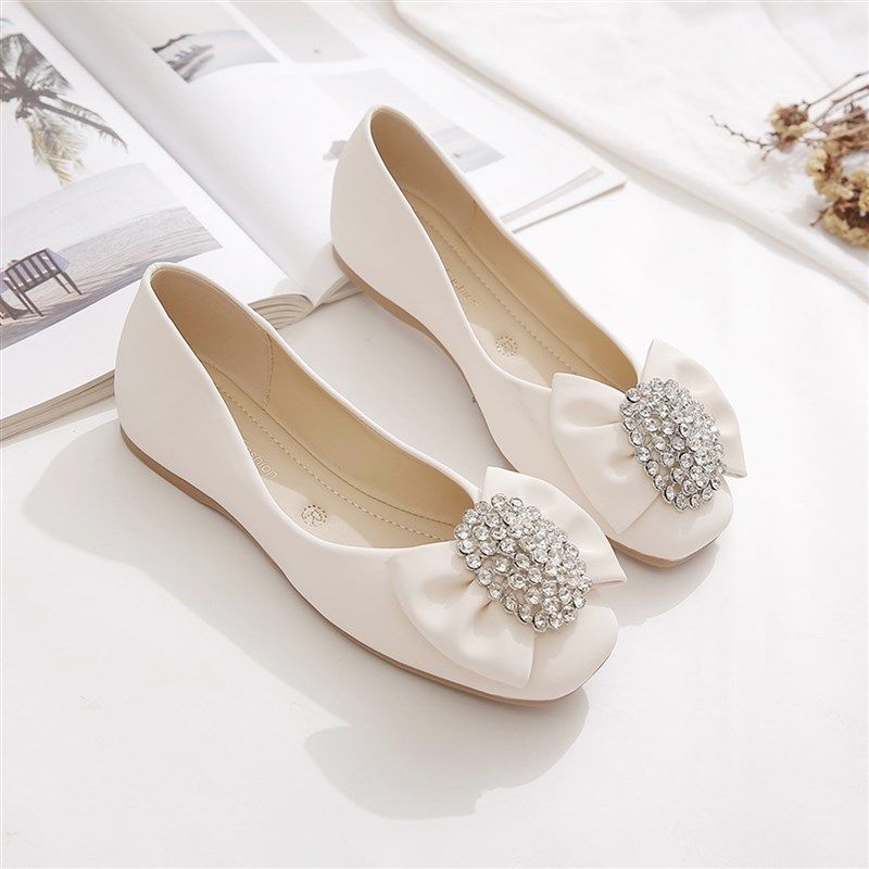 单鞋女2025新j款春秋鞋子女爆款豆豆鞋瓢鞋百搭妈妈鞋夏软底平底,淘宝优惠券,粉丝福利购,淘宝优惠卷