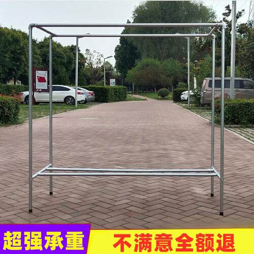 双排挂肉架挂香肠腊肉架子挂鸡烤鸭鹅火腿咸鱼晾晒架阳台户外挂架 - 图0