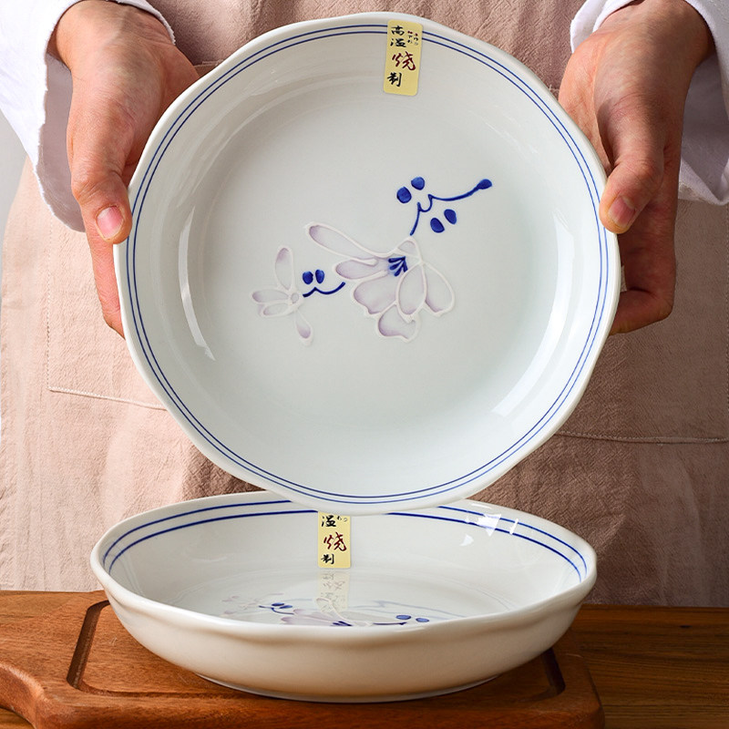 陶瓷餐具套装碗碟釉下彩碗盘家用吃饭碗面碗汤碗菜碗高脚中式风格,淘宝优惠券,粉丝福利购,淘宝优惠卷