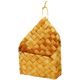 Handmade Japanese rattan wood chips hand-held woven basket can be hung in kitchen onion, ginger, garlic storage basket snacks, dried flower storage