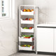 Vegetable storage rack kitchen household drawer multi-layer floor-standing fruit and vegetable fruit storage basket multi-function push cart