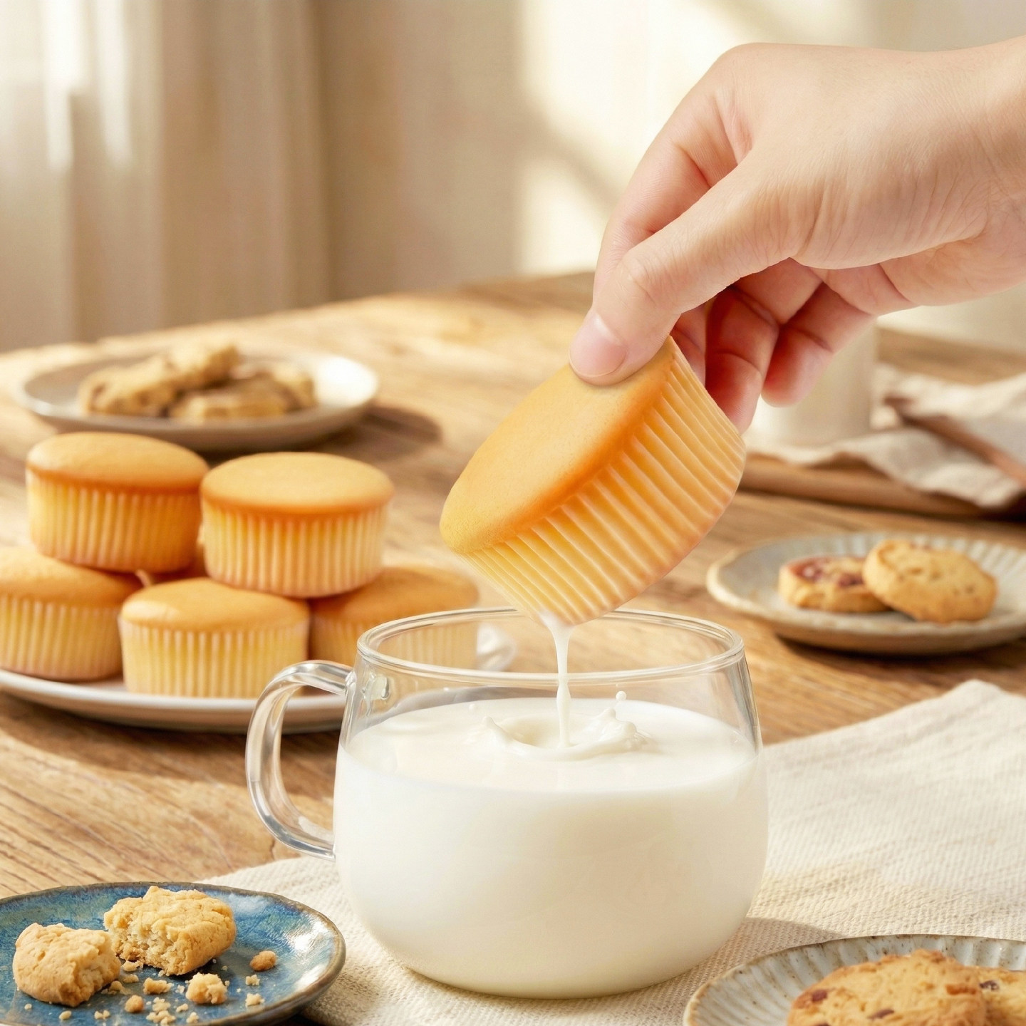 泰国进口米糯叽叽生牛乳55鸡蛋糕点心好吃营养早餐下午茶零食甜品