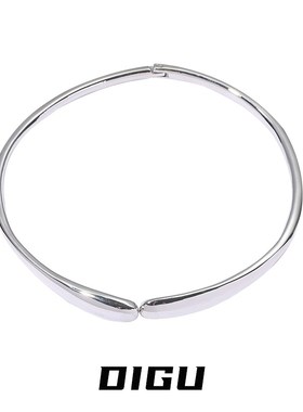 DIGU独特小众设计简约金属项圈项链女个性素圈项圈冷淡风颈链配饰