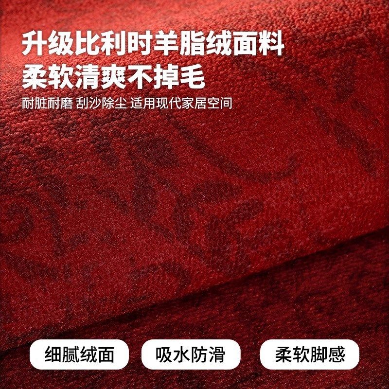 Gravity红色喜庆新年入户地垫玄关高级感进门垫吸水防滑耐脏脚垫,淘宝优惠券,粉丝福利购,淘宝优惠卷
