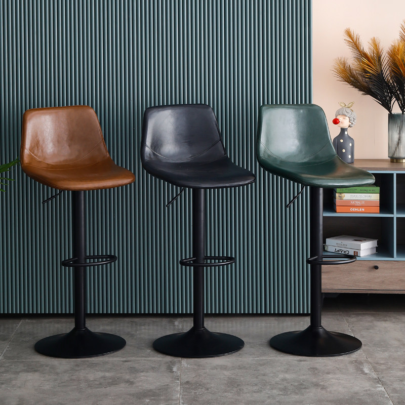 北欧吧台椅旋转升降椅家用靠背前台椅子现代简约轻奢高脚凳酒吧椅,淘宝优惠券,粉丝福利购,淘宝优惠卷