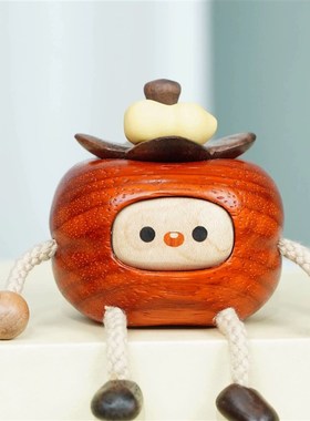 可爱小柿人桌面冰箱车内摆件