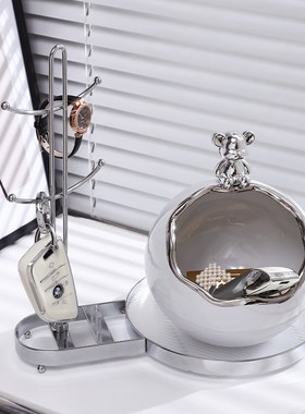 简约现代a玄关柜钥匙收纳摆件高档家居饰品客厅电视柜餐边柜装饰