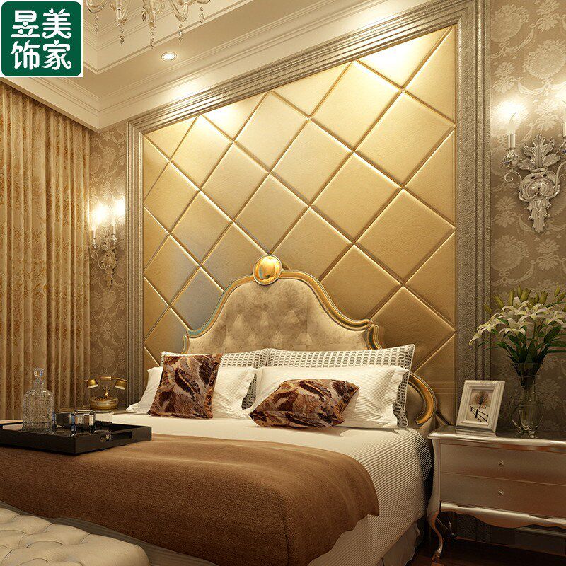 软包背景墙 电视硬包背景墙装饰现代简约 床头背景墙软包欧式奢华,淘宝优惠券,粉丝福利购,淘宝优惠卷