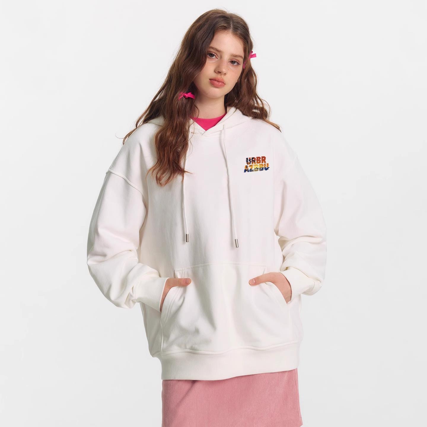 URBRAZBBU官方正品2025新款春秋季男女同款宽松潮牌休闲长袖卫衣