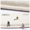 Bedroom bedside carpet children's room foot pad thick imitation cashmere long plush sleeping non-slip floor mat